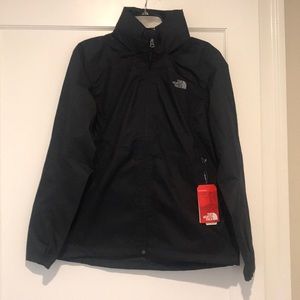 BRAND NEW NORTH FACE BLACK RAIN JACKET
